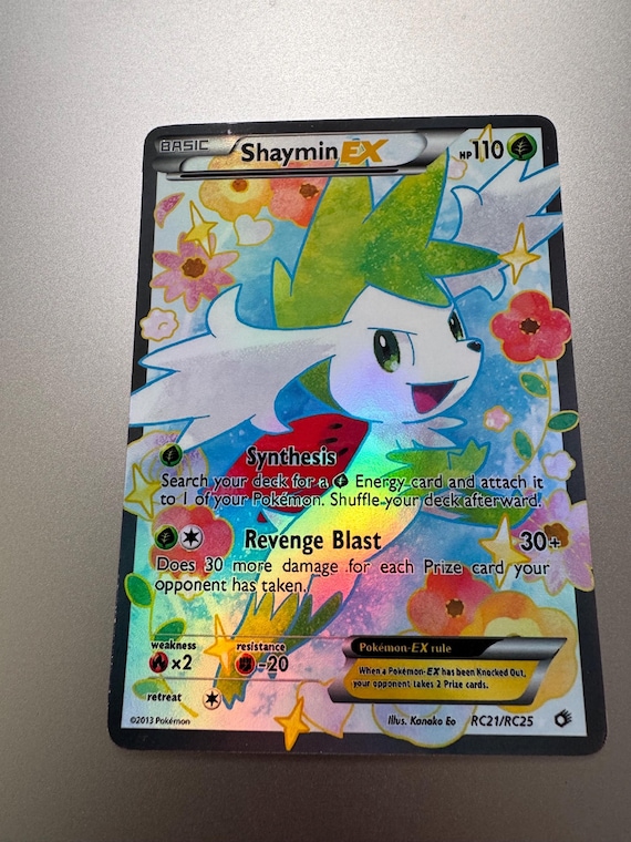 Shaymin EX Pokemon Proxy Card, XY Generations Radiant Collection - Etsy