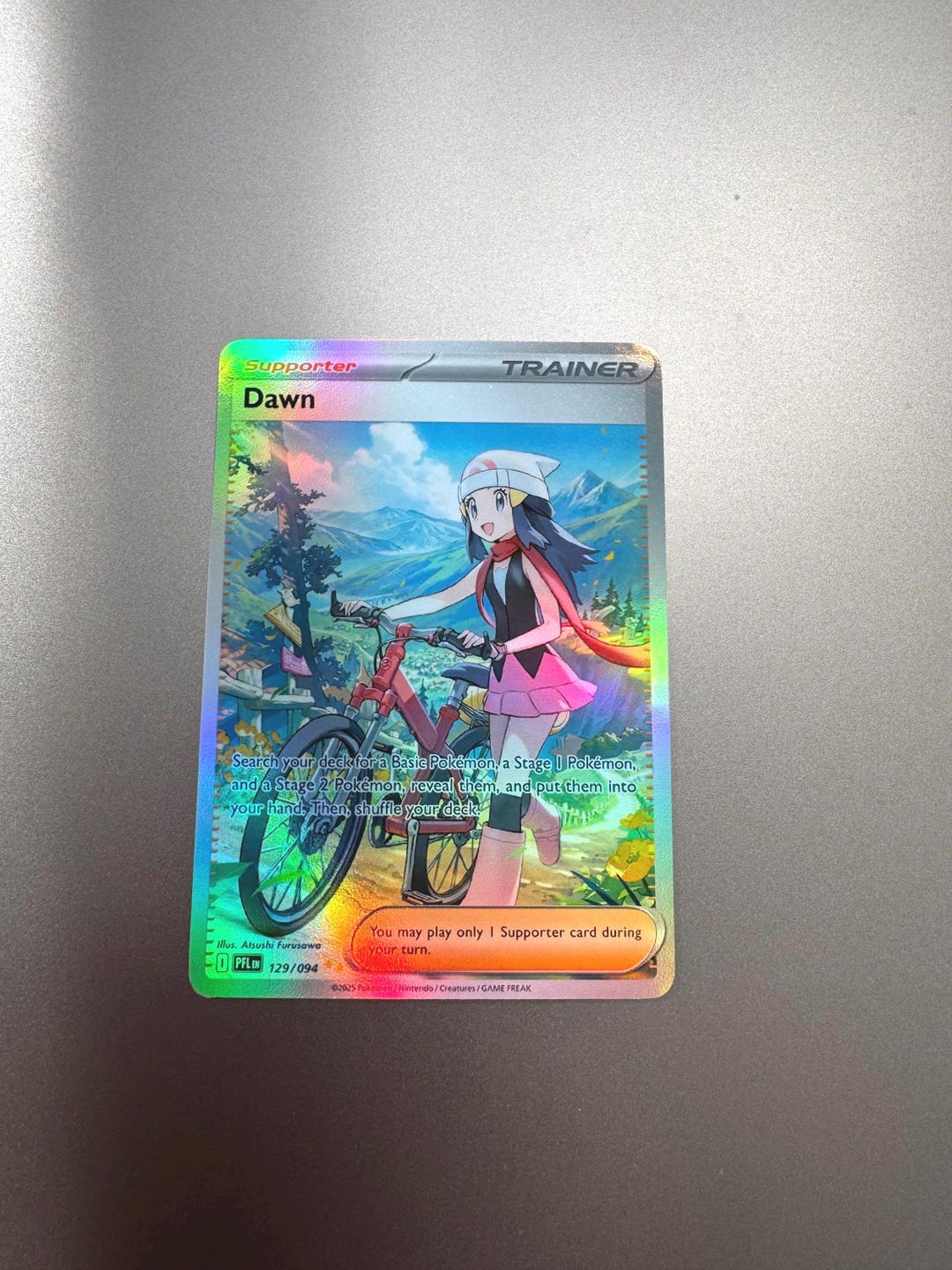 dawn pokemon trainer card 129-094 SAR SIR Phantasma Flames Extended Art Display Case Dawn (Deluxe Pack: ex #342/379,