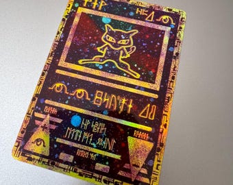 Ancient Mew Proxy Pokemon Card Not Real Promo Holo