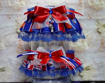 Detroit Pistons Basketball Wedding Garter Set