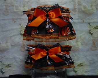 Cincinnati Bengals Wedding Garter Set