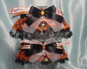 San Francisco Giants MLB Wedding Garter Set