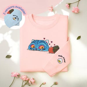 Embroidered Kpop Demon Hunter huntrix Tiger Shirt, Derpy Tiger and Bird hoodie, Saja Boys Kpop Fan Shirt, Cute Tiger Demon Hunters Shirt