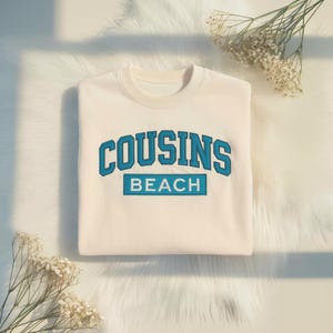 Cousinz Beach Embroidery Sweatshirt, TSITP Shirt, Book Lover Gift, Team Conrad Shirt, TSITP Merch, Book Lover Gift, Summer Gift For Her