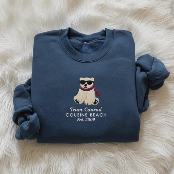Summer Beach Embroidered Sweatshirt, Tsitp Bookish Merch, Team Conrad, Team Jeremiah, Team Belly, Summer Vibes, Bookish Merch