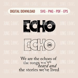 Sticker T-shirt Kpop Echo, Kpop Echo PNG SVG, Kpop Merch cadeau pour l'armée, fichier vectoriel, Clipart Kpop, imprimable