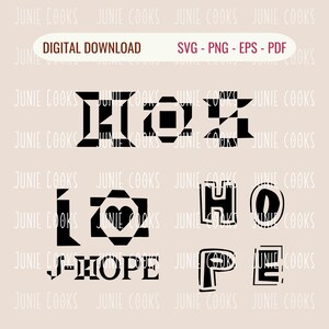 Calcomanía para camiseta de Kpop "Hobi on Stage", "Hope on Stage" PNG SVG, regalo de concierto de Kpop para el ejército, archivo vectorial, imprimible