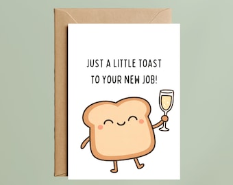 New Job Congratulations Pun Card (A6 Size)