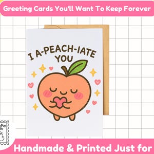 Biglietto di ringraziamento con gioco di parole sulla pesca per amici, insegnanti, colleghi o come regalo kawaii sentito / Biglietto di ringraziamento carino