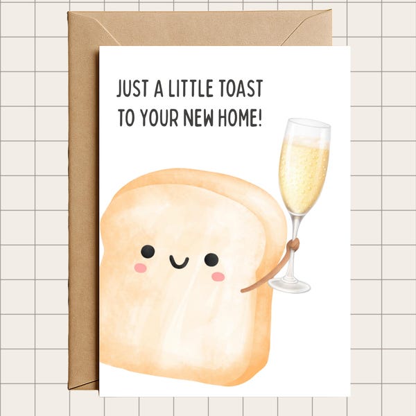 New Home Card, Funny Housewarming Gift, Congrats on the Move
