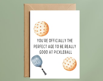 Funny Pickleball Birthday Card – Pun Greeting for Sports Lover
