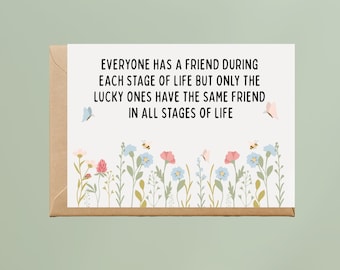 Stages of Life Friendship Birthday Card (A6 Size)