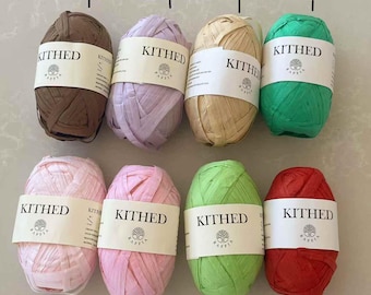Japońska włóczka rafia: KITHED Natural Fiber do szydełkowania i robienia na drutach