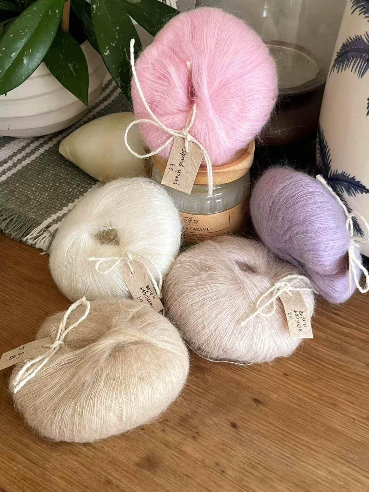 Silk Mohair Yarn: Angora, South African, Fine Line, 25g - Etsy