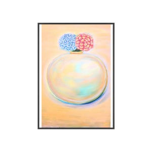 Póster de jarrón floral con marco de madera, impresión artística vintage para decoración del hogar, regalo para amantes del arte, perfecto para cumpleaños y bodas.