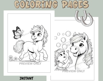 Horse Coloring Sheets – 24 Pony Coloring Pages