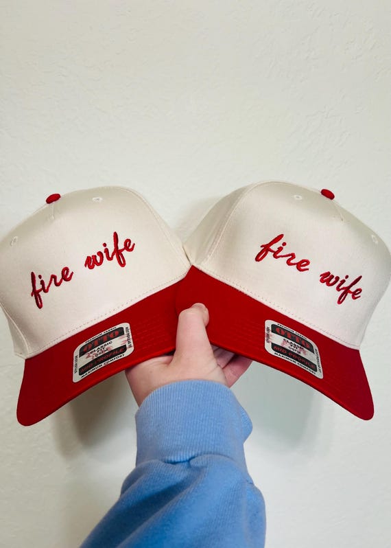 Fire Wife Hat, Embroidered Hat