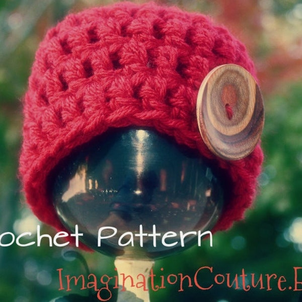 Instant Download - Deliciously Quick Beanie - Hat - Slouchie Pattern PDF Crochet  - Tween size 7 8 9 10 11 12 Boy and Girl