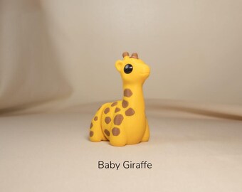 Baby Giraffe Flexi – 3D Printed Desk Toy, Custom Color Animal Figurine
