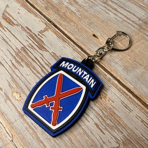 10th Mountain Division | Collector Patch Keychain Magnet | Military Family Gift | Support Our Troops