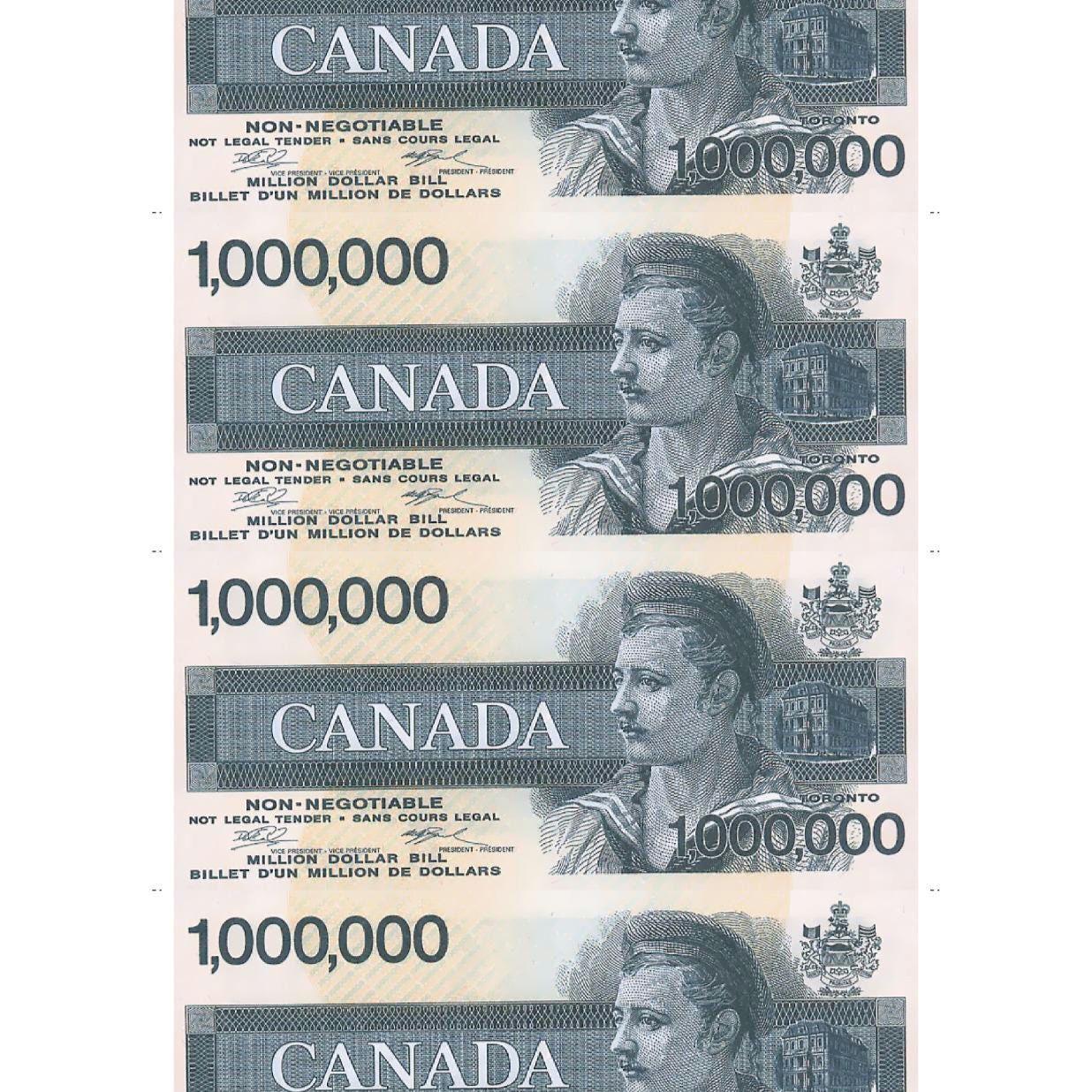 カナダの100万ドルのビンテージ紙幣古いお金 - Etsy 日本
