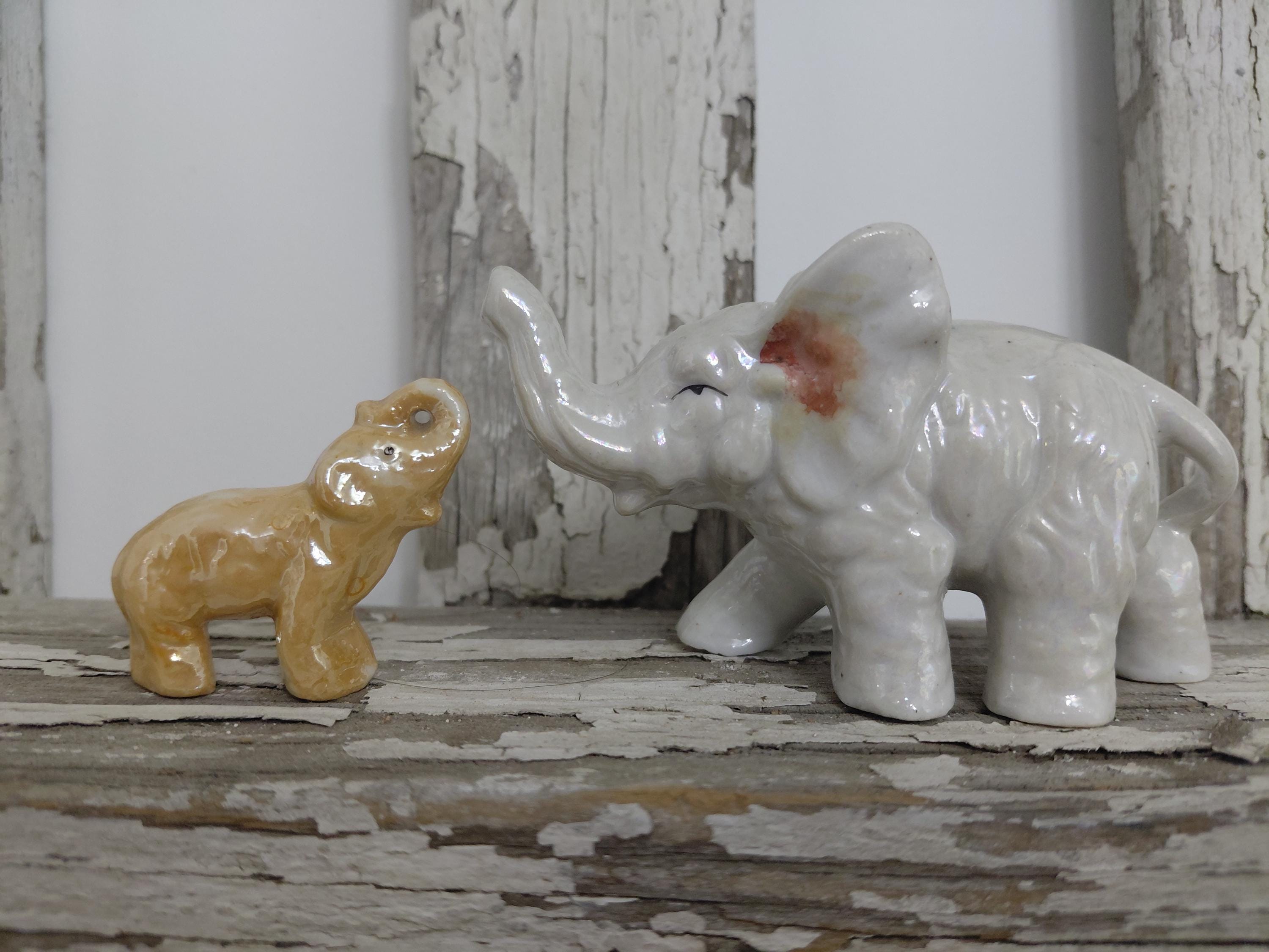 アルテサニア・リンコナダ　　象の陶器製　フィギュリン　エレファント Japan Ceramic Elephant Figurine - Etsy