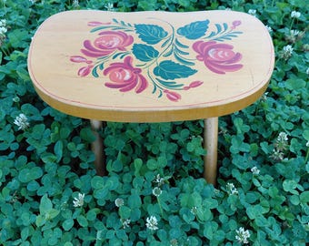 Vintage Ikea / Alvar Aalto & Artek Style Plywood Stool / Frosta