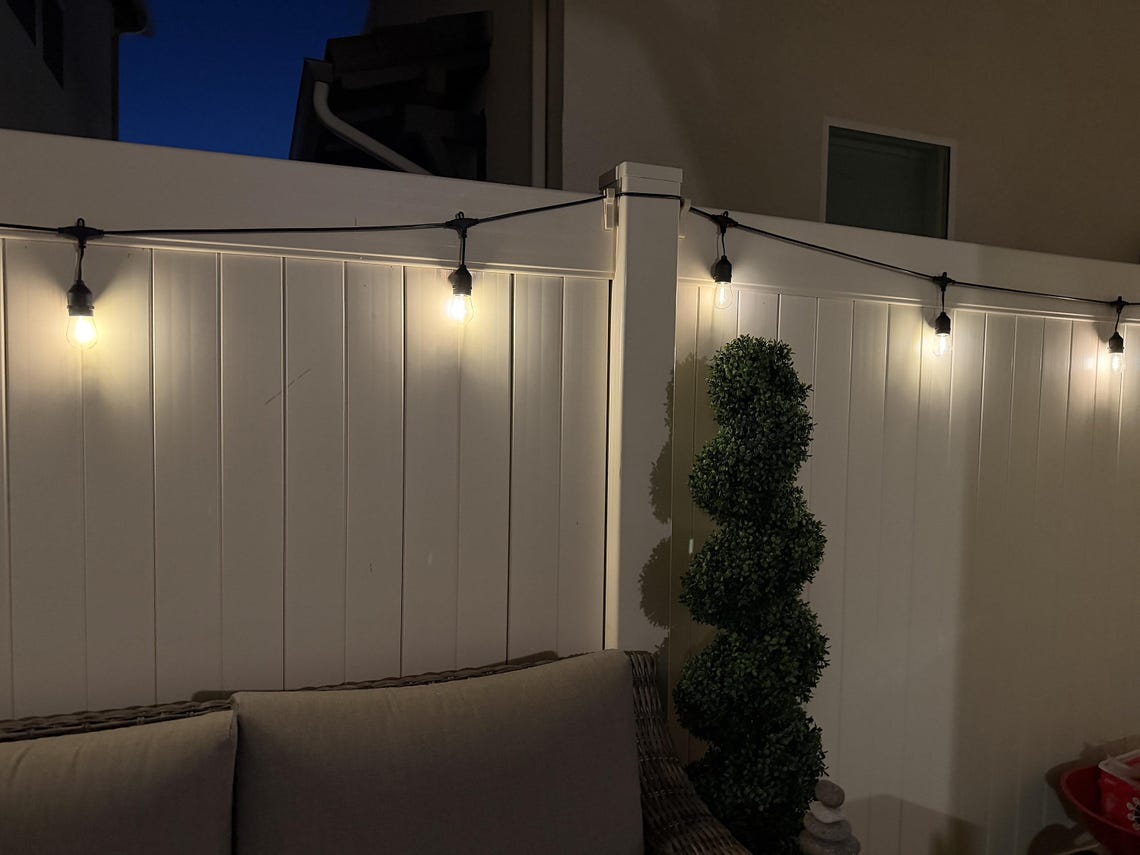 Vinyl Fence String Light Hooks