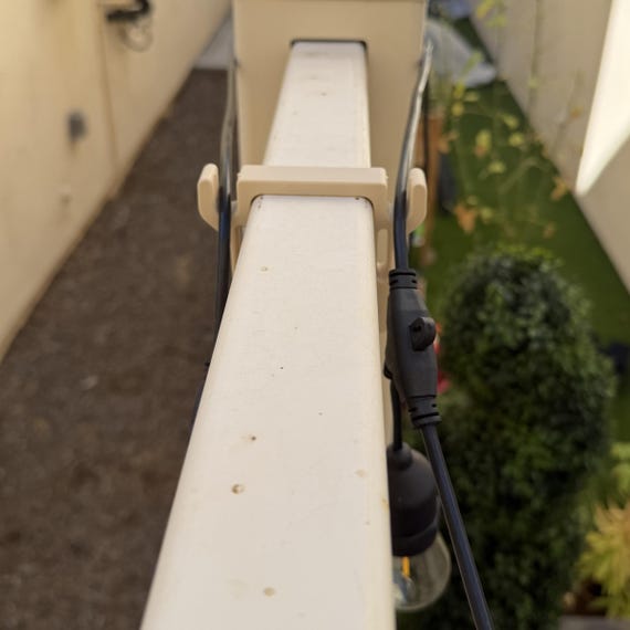 Two-Sided Vinyl Fence String Light Hooks