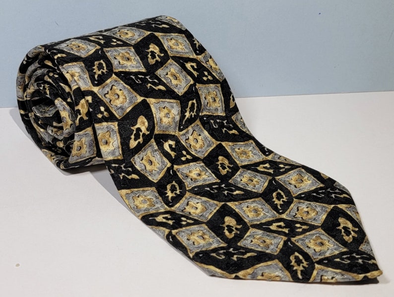 Designer J.T. Beckett 67x4 Import 100% Silk Necktie Extra Long Abstract Design Office Business Menswear Made In USA Collector Neckwear Gift image 7