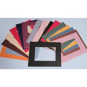 Tablero para enmarcar de 8 x 10, de 5 a 15 piezas, surtido de colores, tamaño precortado, abierto, suministros para manualidades, montaje para enmarcar fotografías, impresiones artísticas, exhibición de obras de arte
