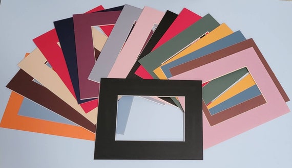 8x10 Mat Board 5 to 15 Pcs Assorted Variety Color Size Precut Open Craft  Supply Art Matting Mount Artprint Picture Framing Artwork Display 
