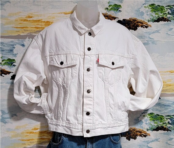 White denim jacket size 18 new arrivals