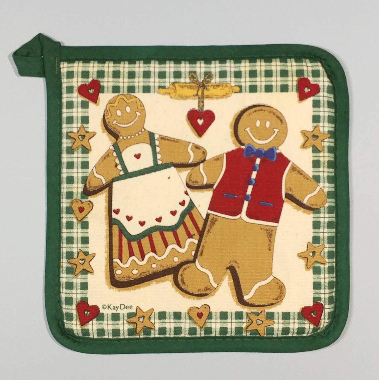 2 Dish Towels & 1 Quilted Potholder Set w/Tartan Plaid Etsy