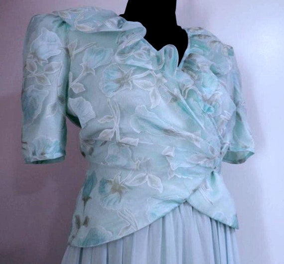 1970s, Glamorous 2 Pc Miss Elliette Gown Size 10 … - image 7