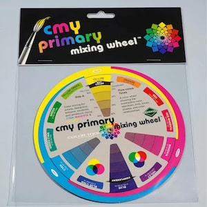 Small Size Color Wheel by cmy primary /Beginner to Advance Art Supply /Artist Designer Spectrum Mixing Aid Tool / Painting to Jewelry Making