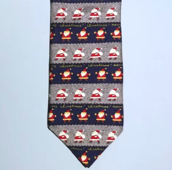 58x4,100% Silk Santa Claus Necktie by Hallmark Li… - image 9