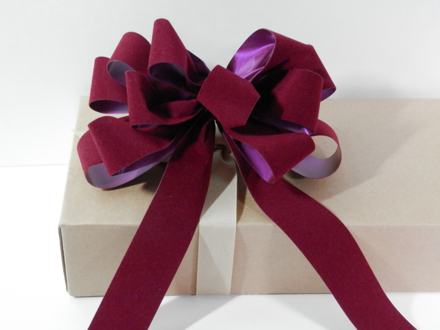 Bright Pink Ribbon, Pink and White Ribbon, Wired Ribbon for Gift