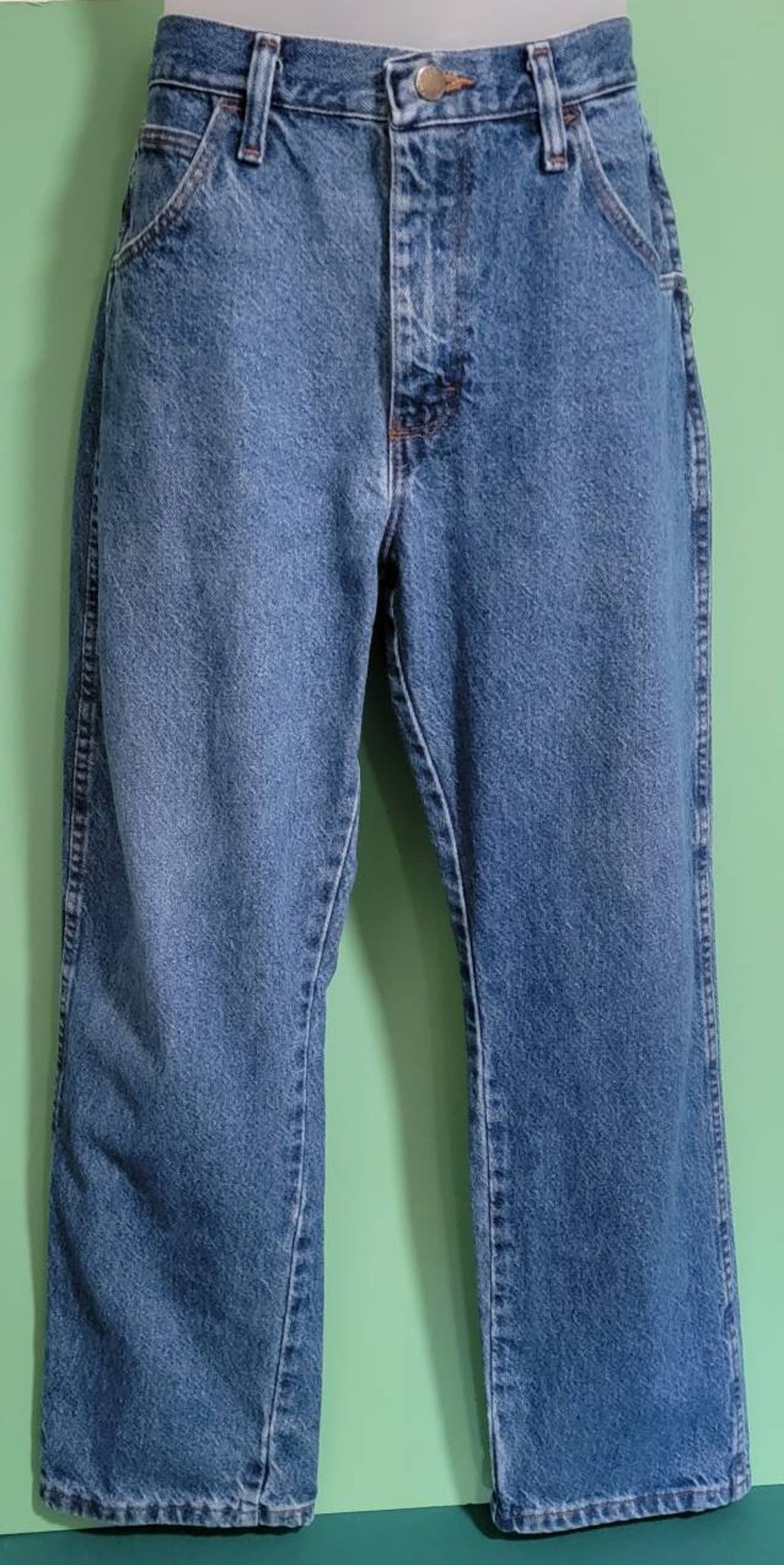 1990s 31W 29 Inseam Rise 11 Denim Blue Jeans by Legendary - Etsy