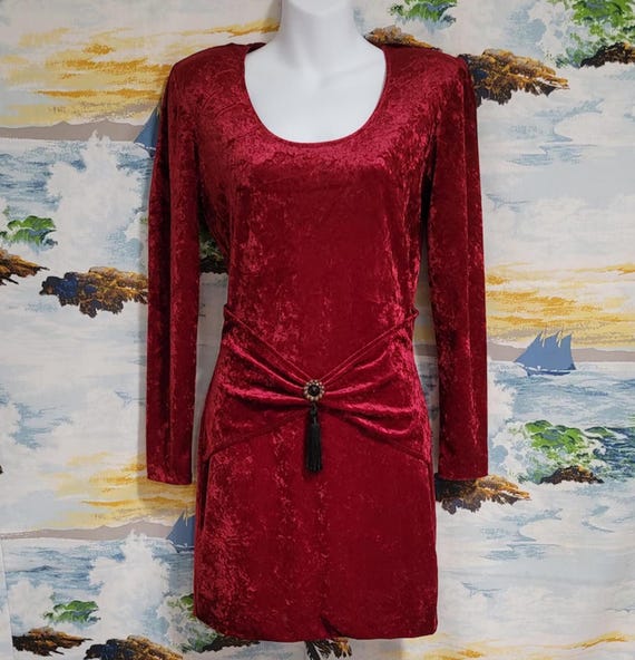 red garnet dress Red Garnet Corset Dress In-stock / L