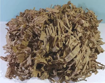 6-12 oz. 100% Natural Brown Packing Paper Shred, Sustainable FOR Basket Box Gift Package Filler Shipping Bedding Moving Eco-friendly Supply