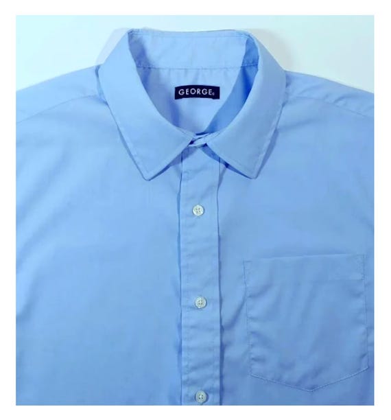 1990s Chest 46 Collar 15 Dress Oxford Shirt GEORGE 30" Long Sleeve Barrel Cuff Button up 45% Polyester, 55 Cotton Classic Style Regular Fit - Etsy 1990s Chest 46 Collar 15 Dress Oxford Shirt GEORGE 30" Long Sleeve Barrel Cuff Button up 45% Polyester, 55 Cotton Classic Style Regular Fit - Etsy