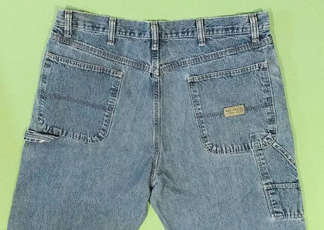 1990s Wrangler 34W Inseam 33 Rise  Blue Denim - Etsy Australia