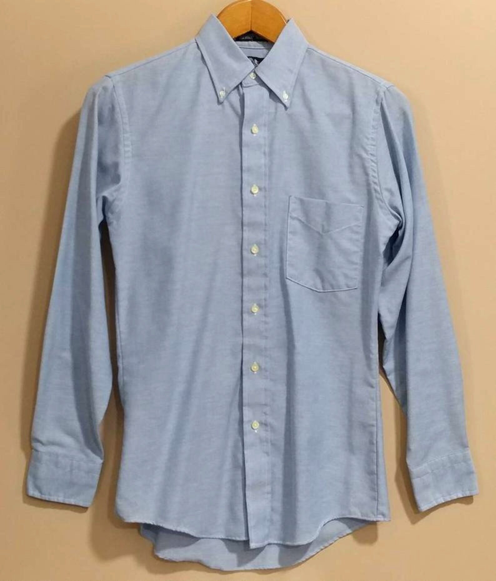 STAFFORD Oxford Button Down Collar Dress Shirt Long Sleeve Etsy