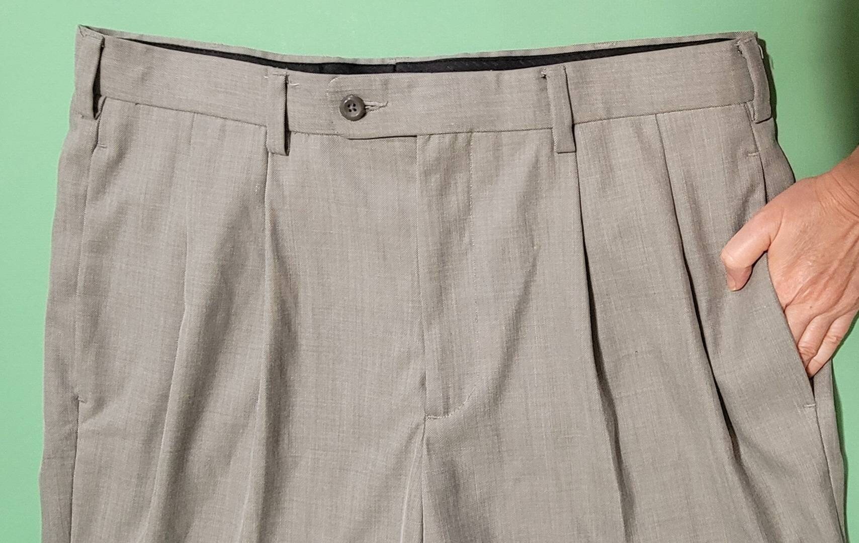 Perry ellis pleated pants sale