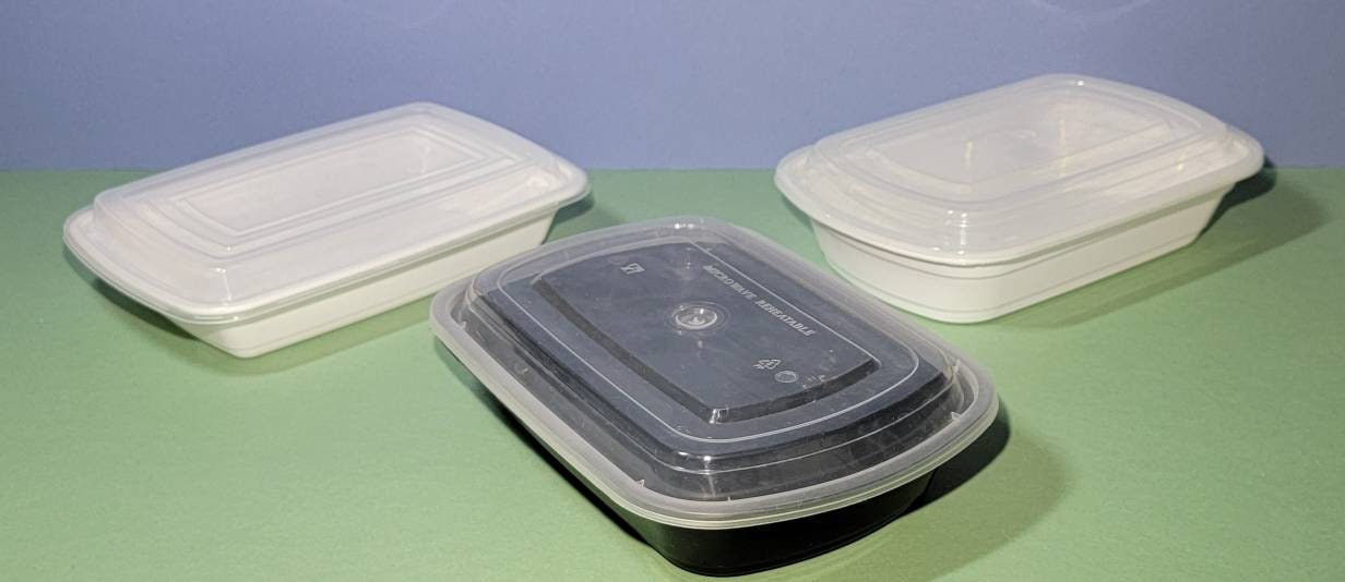 Youngever 8 Pack Meal Prep Containers, Reusable Plastic Divided