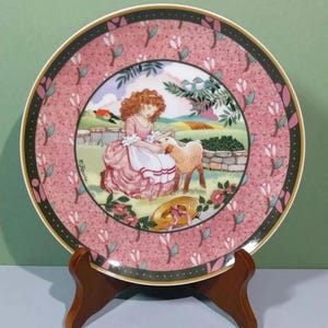 Villeroy & Boch Mary Had a Little Lamb Porcelain Plate Once Upon a Rhyme Renee Faure Design Limited Edition No. 6899B Heinrich W Germany EUC