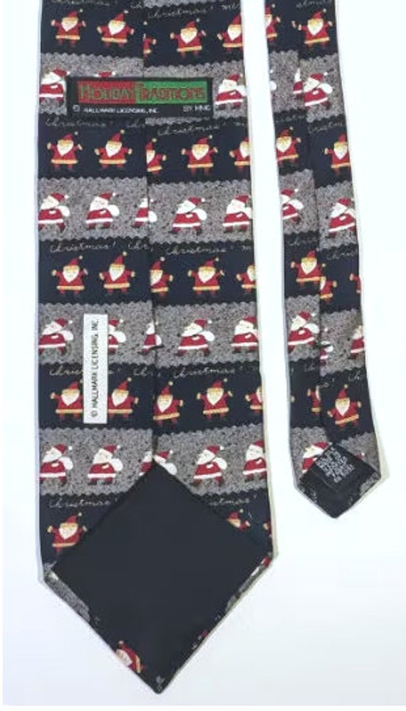 58x4,100% Silk Santa Claus Necktie by Hallmark Li… - image 7