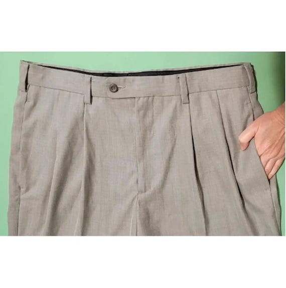 1990s 34W Inseam 30 Rise 12 Dress Gray Slacks by Perry Ellis Portfolio 86% Polyester 14 Rayon Front Pleats Wide Leg Classic Comfort Pants - Etsy 1990s 34W Inseam 30 Rise 12 Dress Gray Slacks by Perry Ellis Portfolio 86% Polyester 14 Rayon Front Pleats Wide Leg Classic Comfort Pants - Etsy