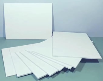 5, 9x9, 10x10, 9x10, 9x11, 10x11 o 11x11 Tablero de espuma blanca precortado para manualidades, arte, montaje posterior, impresión artística, enmarcado de cuadros, exhibición de obras de arte